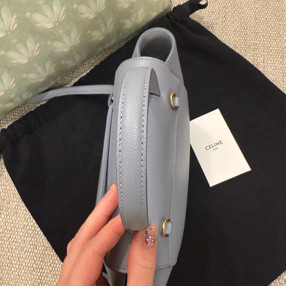 Celine Nano Belt Bag in Artic Blue - Picture 6 of 15